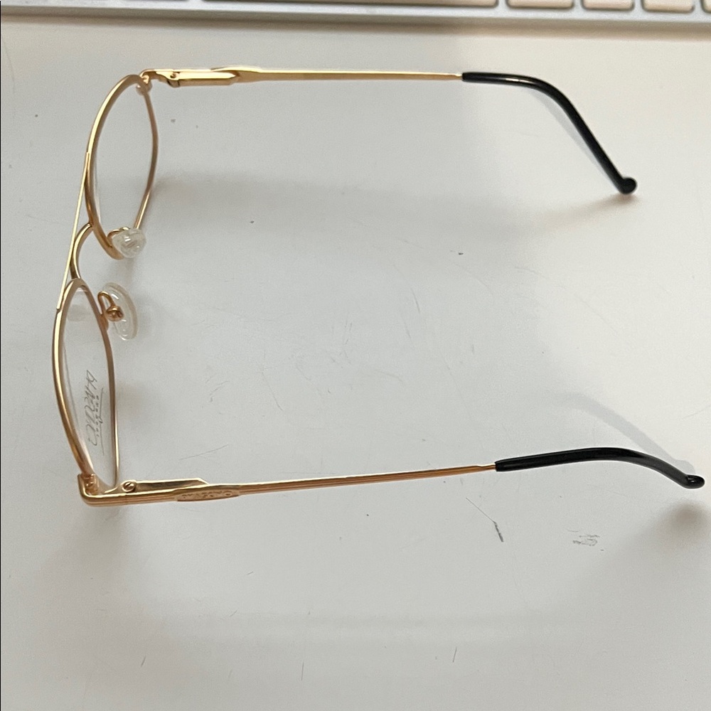 Phascino Gold Rectangular Glasses Frame - image 3